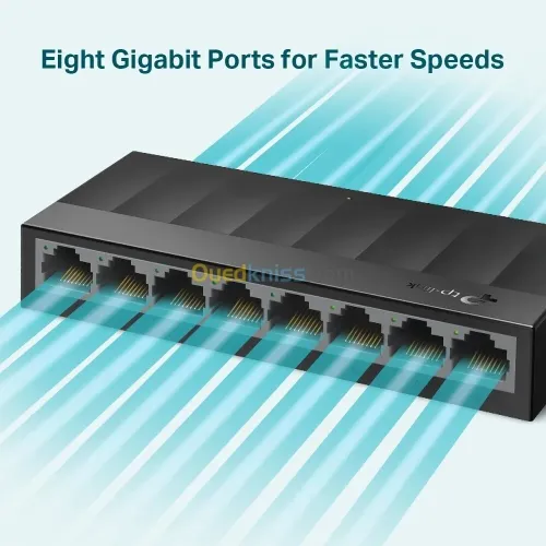 TP-LINK LS1008G SWITCH DE BUREAU 8 PORTS GIGABIT - 10/100/1000 MBPS