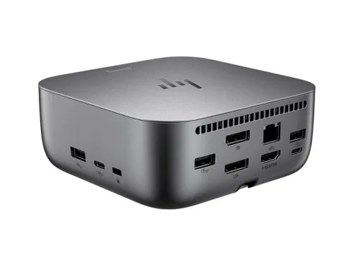 STATION D ACCUEIL HP THUNDERBOLT 4 G6 - 100 W - HDMI 2.1 - 2 X DISPLAYPORT 1.4 - RJ45 2.5 GB - 4 X USB TYPE C 40 GBPS - 2 X USB TYPE A 5 GBPS - NOIR