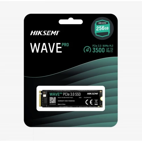HIKSEMI WAVE NVME M.2 - 256GB - DISQUE DUR SSD - PCIe 3.0 GEN 3 - 2500MB/s - PC & LAPTOP - BLACK