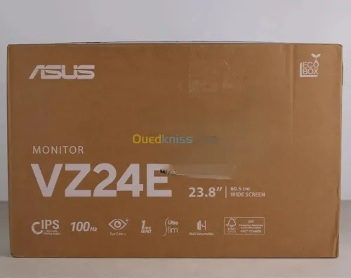 ECRAN ASUS VZ24EHF-W - 24" LED FHD - IPS - 16:9 - 100HZ - 1MS MPRT - ADAPTIVE-SYNC - HDMI - BLANC