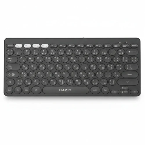 HAVIT KB279G - MINI CLAVIER SANS FIL - CONNEXION 2.4GHZ - COMPACT - SILENCIEUX - ERGONOMIQUE - BLACK