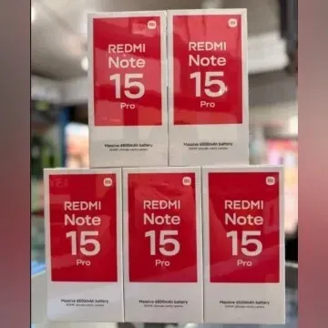 XIAOMI REDMI NOTE 15 PRO - 8GO RAM - 256GO - DUAL SIM - 6.8 AMOLED 120Hz - IP68 - NFC - 6500 MAH - BLACK 