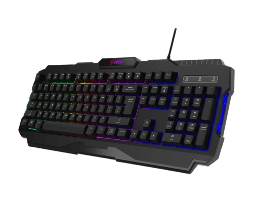 MSI FORGE GK100 - MECHANICAL KEYBOARD - BLUE SWITCHES - RGB - ERGONOMIC - ANTI-GHOSTING - BLACK