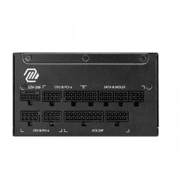 MSI MAG A1000GL PCIES 5 - ALIMENTATION FULL MODULAIRE 1000W - 80 PLUS GOLD TVD - ATX/EPS - NOIR