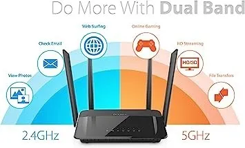 D-Link Routeur DIR-822 - Wi-Fi AC1200 Ethernet Dual Band