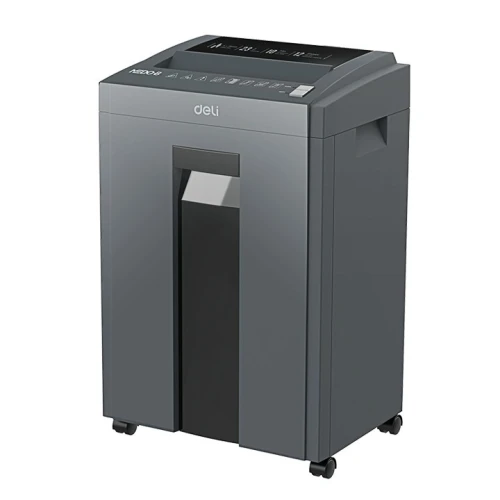 DESTRUCTEUR DOCUMENTS DELI E9952 - 23 LITRES - COUPE CROISÉE - MANUEL & AUTO - 12 SHEETS - BLACK