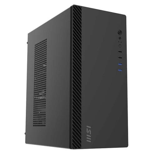 MSI PRO SHIELD M100P - BOITIER PC GAMING MICRO-ATX - AIRFLOW - ACIER PANNEAU LATÉRAL - BLACK
