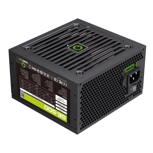 ALIMENTAION GAMEMAX GE-500-500W AC FULL RANGE 100-240V ATX 20 4PIN ATX 20 +4PIN CPU 4 PCI-E 3X SATA NOIR