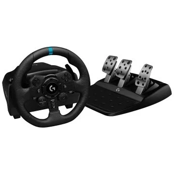 LOGITECH G923 Volant de Course TRUEFORCE et Pédales Pédales Sensibles Double Embrayage PS5 XBOX PC