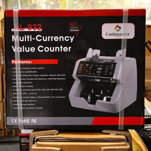 CASHMASTER COMPTEUSE DE BILLET AL-932 - COMPTEUSE - TRIEUSE - DÉTECTUS FAUX BILLETS - DEVISE - BLACK