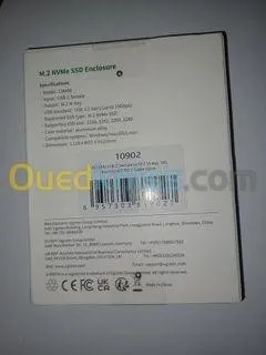UGREEN Lecteur De Boîtier SSD M.2 NVMe Et SATA, 10 Gbit/S USB C 3.2 Gen2, Compatible Thunderbolt 3