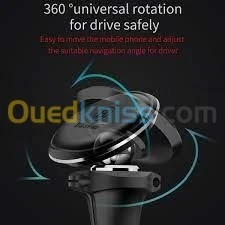 Baseus Support Smartphone Pour Voiture Universel Rotatif À Fixation Magnétique Air Vent