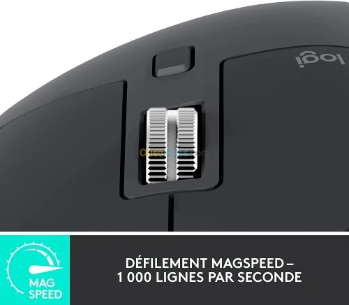 Logitech MX Master 3S - Souris Sans Fil - Droitier - Capteur Optique 8000 Dpi - 7 Boutons