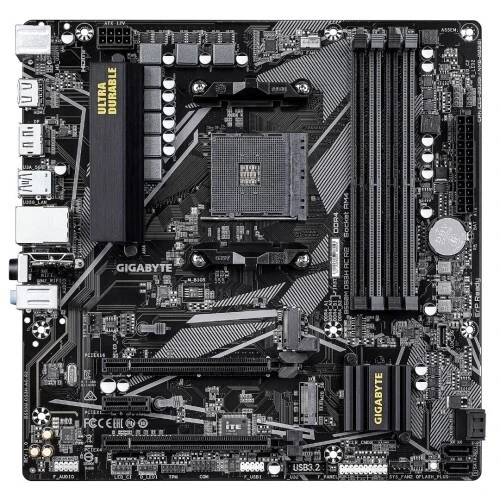 GIGABYTE B550M DS3H AC R2 - CARTE MÈRE MICRO ATX - 4 X DDR4 - 1 X M.2 PCIE - PCIE 4.0 X16N - WIFI - BT 5.0 - BLACK