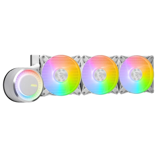 MSI MAG CORELIQUID E360 - WATER COOLING 360MM - 3 X FANS ARGB - PERFORMANCE - INTEL & AMD - WHITE