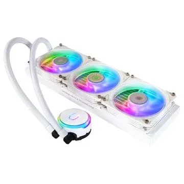 COOLER MASTER MASTERLIQUID PL360 FLUX - WATERCOOLING RGB WHITE - INTEL ET AMD - 3 FAN LED 120mm