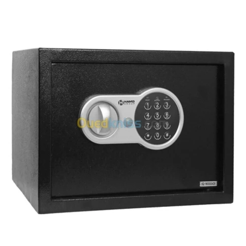 COFFRE FORT SE-S25EV - ACIER DURABLE - 37x27x27 cm - PANNEAU ÉLECTRONIQUE - SÉCURITÉ MAXIMALE -NOIR