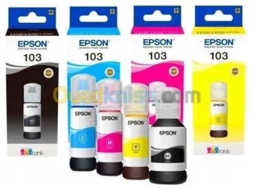 Bouteille D'encre Epson T673 Pour Epson Ecotank - Multicolore