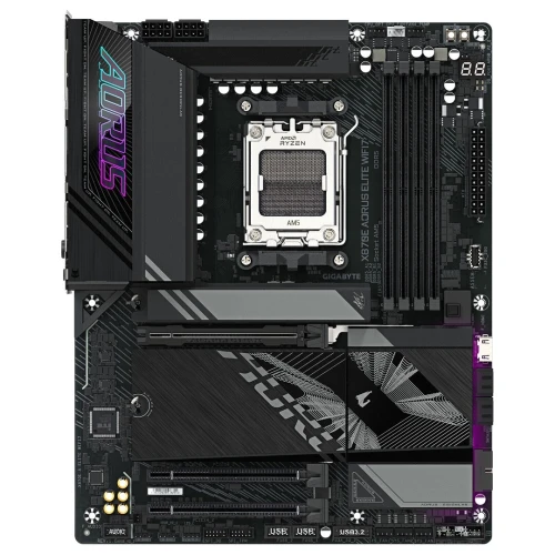 GIGABYTE X870E AORUS ELITE WIFI7 - CARTE MÈRE ATX - SOCKET AM5 - 4xDDR5 - BLUETOOTH - 4xM.2 -LAN 2.5
