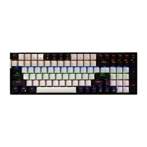 JEDEL KL-160 - CLAVIER GAMING MÉCANIQUE FILAIRE - RED SWITCH - RGB LIGHTING - 90% - QWERTY