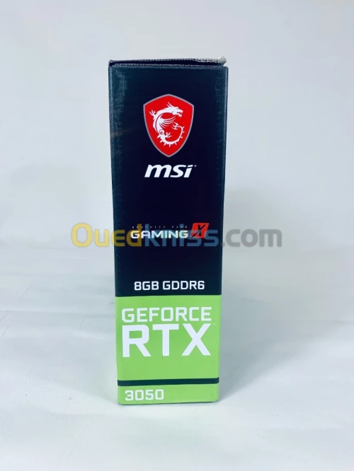 Carte Graphique MSI GeForce RTX 3050 GAMING X 8G 8Go GDDR6 - HDMI/Tri DisplayPort - PCI Express