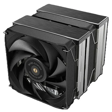 MARS GAMING MCPU-XU6 - REFROIDISSEUR EN 2 VENTILATEURS - 120mm - AMD & INTEL - 350W -2000RPM - BLACK