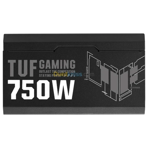 ASUS TUF Gaming 750W Gold - 80 PLUS GOLD - 100% MODULAIRE - SILENCIEUXSE - 4 BROCHES - NOIR
