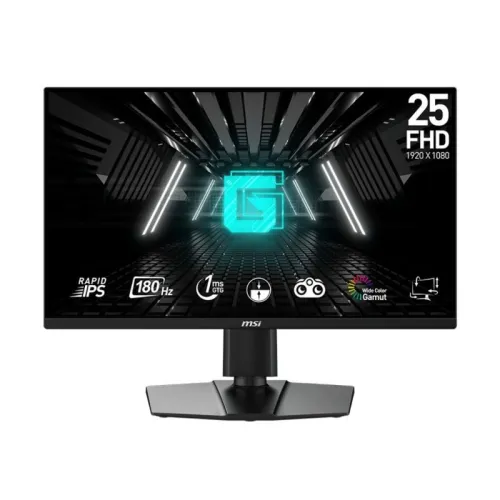ÉCRAN MSI G255F GAMING - 24,5" FHD - DALLE IPS - 180 HZ - 1MS SRGB - ADAPTIVE-SYNC - DP 1.2A - HDMI