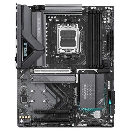 GIGABYTE X870 EAGLE WIFI7 - CARTE MÈRE ATX - SOCKET AM5 - 4 x DDR5 - 1 x PCIe 5.0 X16 - 3 x M.2 NVMe - WIFI 7 - BT 5.4 - LAN 2.5GBE - BLACK