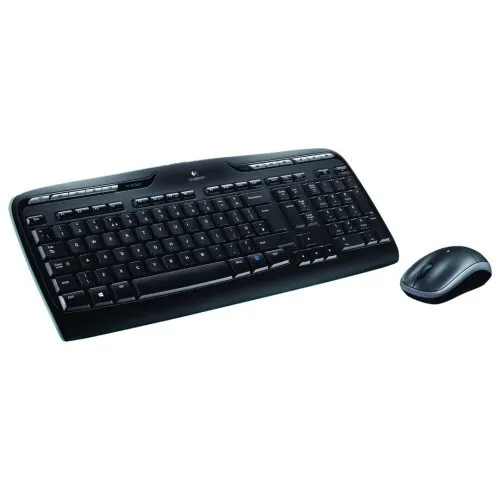 LOGITECH COMBO CLAVIER + SOURIS MK330 - SANS FIL - COMBO - RÉCEPTEUR USB - AZERTY FRANÇAIS - BLACK