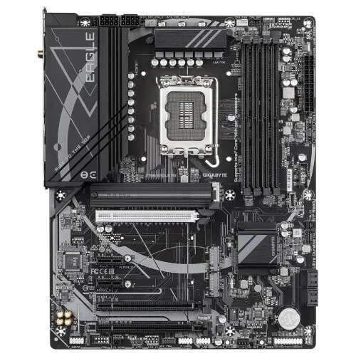 GIGABYTE Z790 EAGLE AX - CARTE MÈRE ATX - SOCKET LGA 1700 - 4 x DDR5 - 1 x PCIe 5.0 X16 - 3 x M.2 PCIe 4.0 NVMe - WIFI 6E - BT 5.3 - LAN 2.5GBE - BLACK