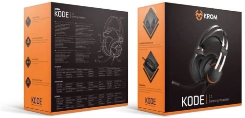 KROM KODE - CASQUE GAMING FILARE - SURROUND 7.1 - MULTIPLATFORM - FLEXIBLE - 20 000 HZ - BLACK