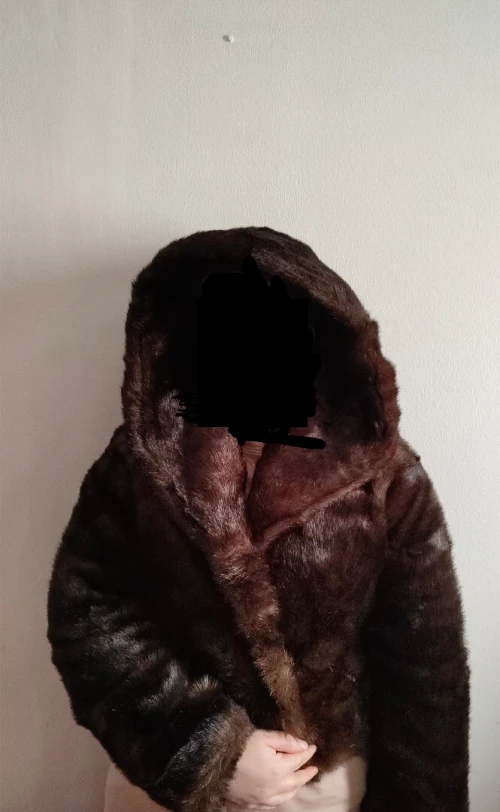Manteau court en fourrure / Neuf
