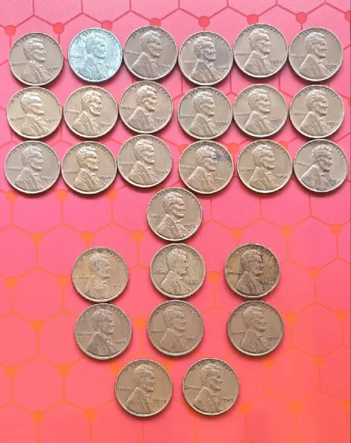 Pièces collection Lincolon 1 cent