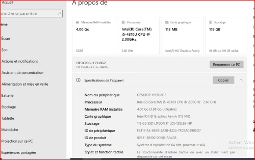 pc portable hp