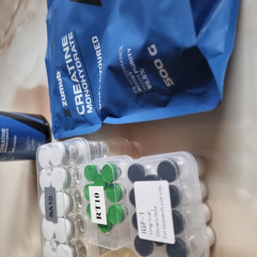 Creatine monohydrate 100% 500g et peptides