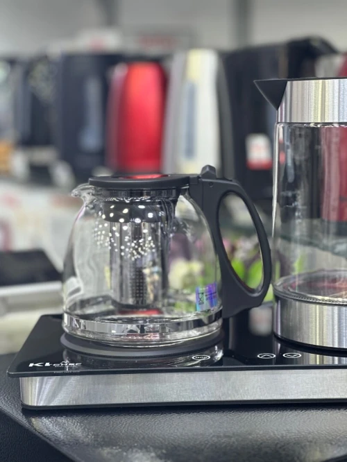 Bouilloire + théière KITCHEF avec plaque 1500 W 