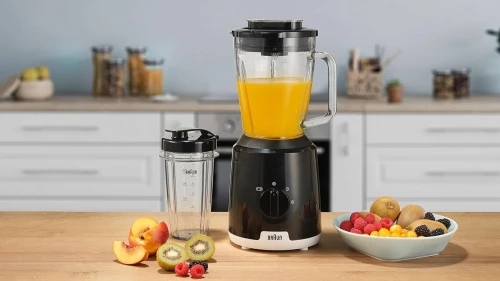 Blender BRAUN JB1051BK avec récipient en verre de 1,5 l à 2 vitesses 