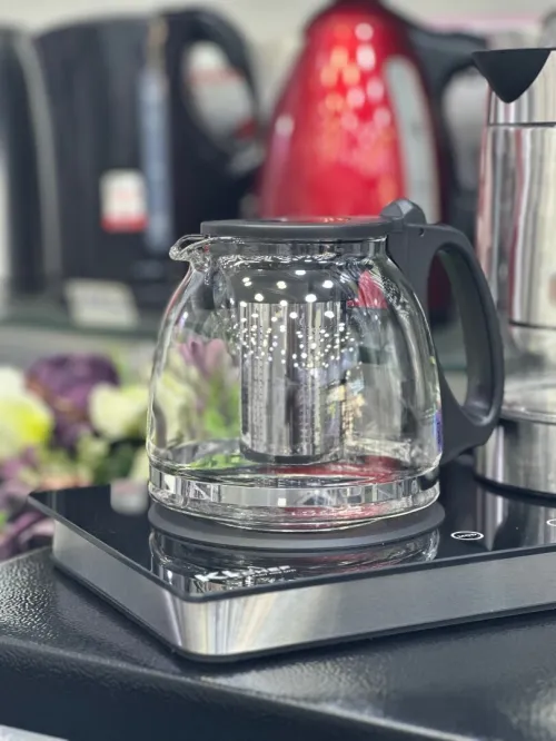 Bouilloire + théière KITCHEF avec plaque 1500 W 