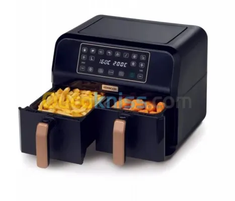 friteuse air fryer kenwood noir 8L(4L/4L) deux bag, - 