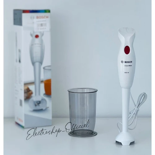 Bras Mixeur Bosch 400 W Plongeant CleverMixx INOX / PLAS