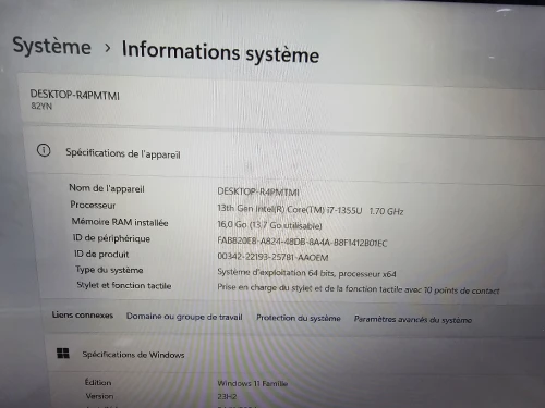 - VENDU - Lenovo Yoga 7 16IRL8 i7 13eme 2-IN-1 TACILE