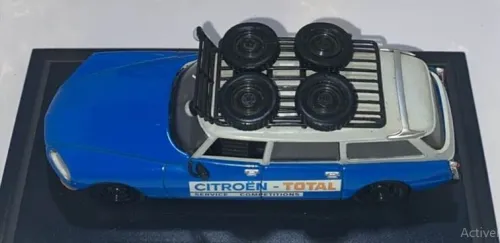 Miniature Citroen ID 21 Break assistance rallye 1970