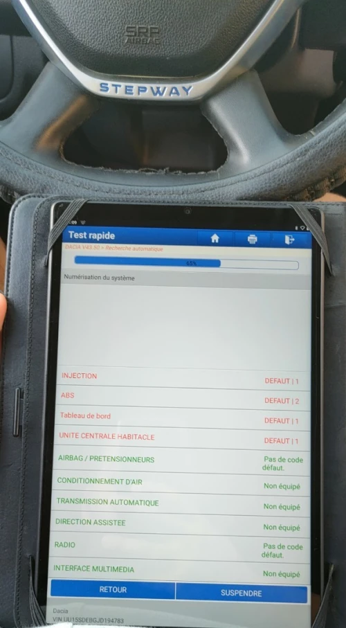 Scanner et diagnostic/vérification kilométrage réel a domicile 