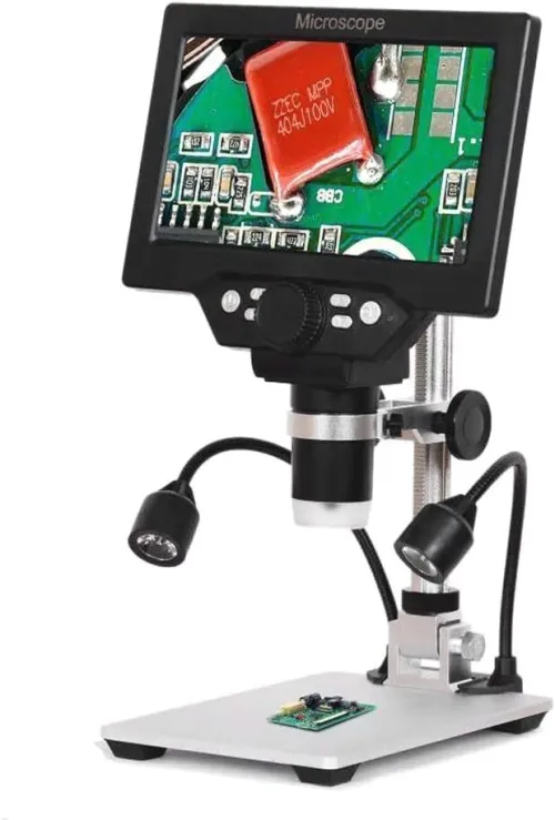 Arduino - Microscope numérique G1200A 7 pouces / G1600 9 pouces + 2 lumières LED (12 mégapixels)