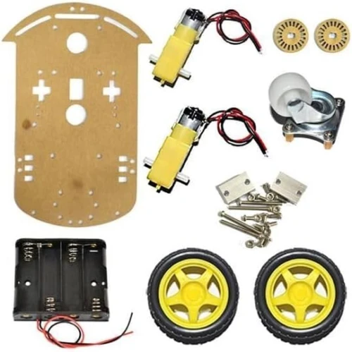 Arduino - Kits châssis de voiture robotisée intelligente 2 roues / 2 roues à double pont / 4 roues 