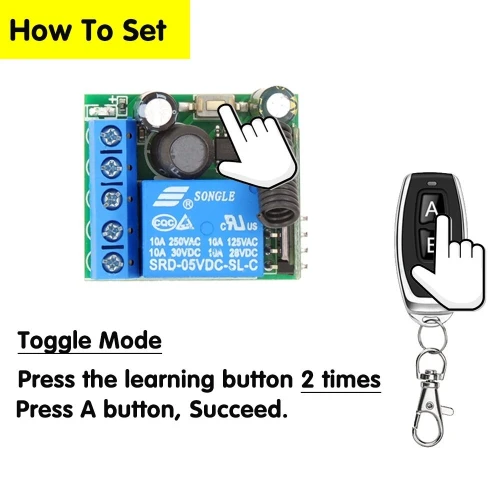 module relais émetteur-récepteur RF 433 Mhz Arduino 