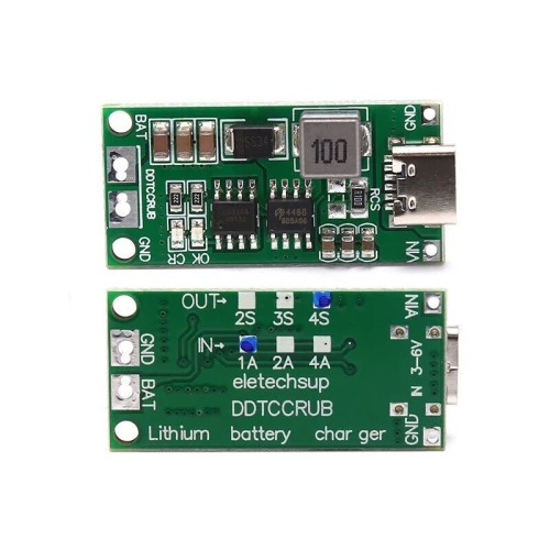Multi-Cell 2S 3S 4S Type-C à 8.4V 12.6V 16.8V LiPo Polymer Li-Ion ARDUINO