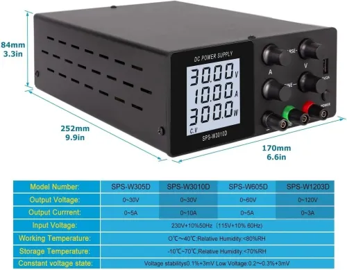 Arduino - ALIMENTATION LABO ROGRAMMABLE SPS-W3010D / SPS3010D (30V ~ 10A)