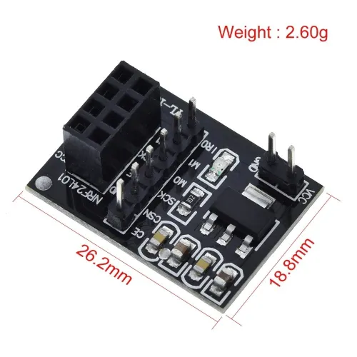 NRF24L01 2.4G + PA + LNA / SOCKET ADAPTER 8PIN Arduino 